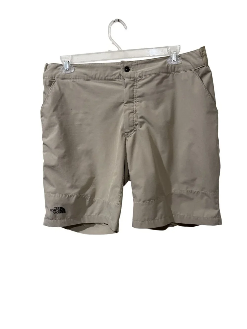 The North Face Mens Beige Outdoor Shorts Size 38 Lightweight Nylon Blend